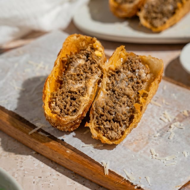 Chop Cheese Egg Roll.