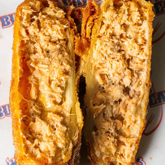 SALMON EGG ROLL.