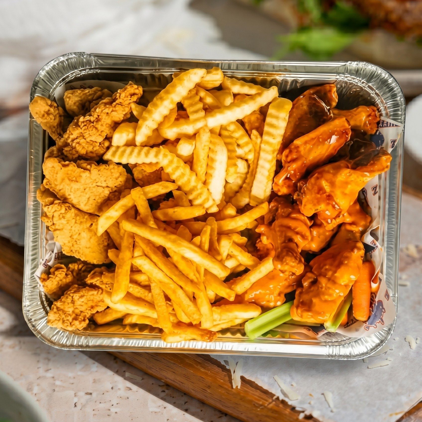 Subs, Wings, and Fries Party Pack.