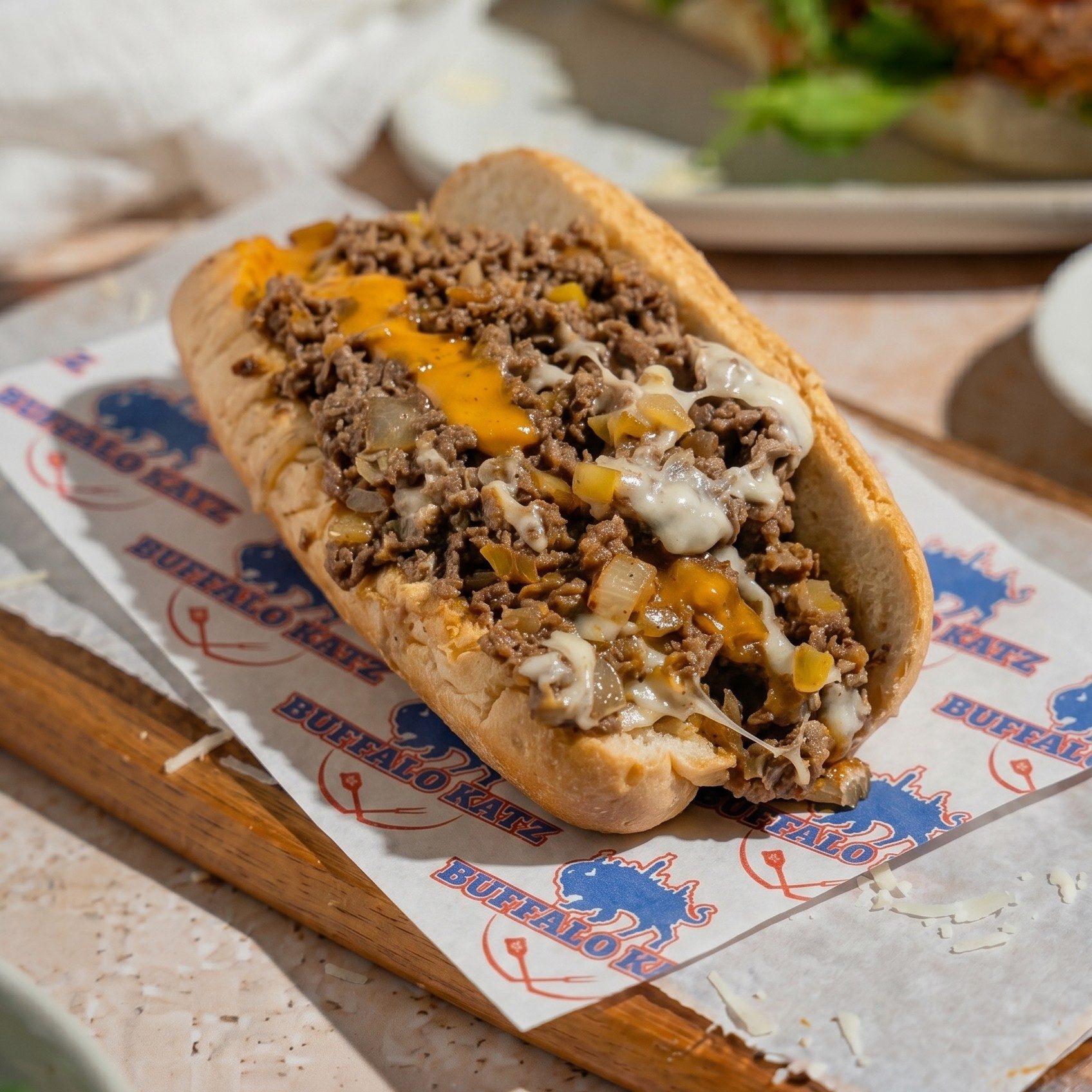 Giant Cheesesteak Sandwich.