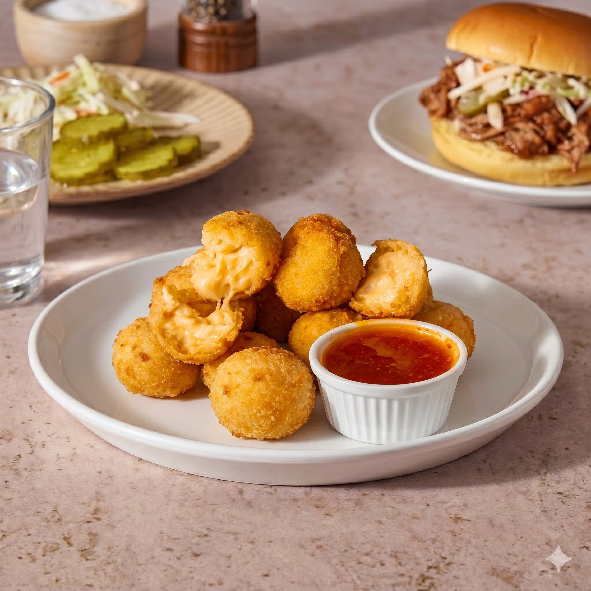 Mac N Cheese Bites.