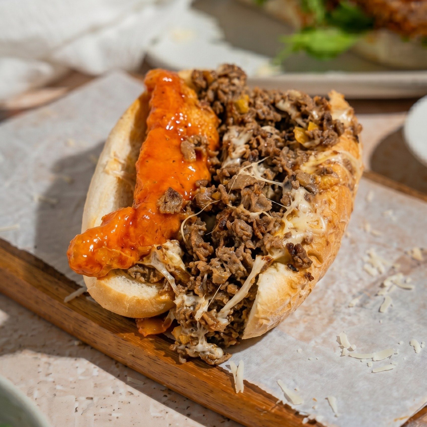 Steak Stinger Sandwich.