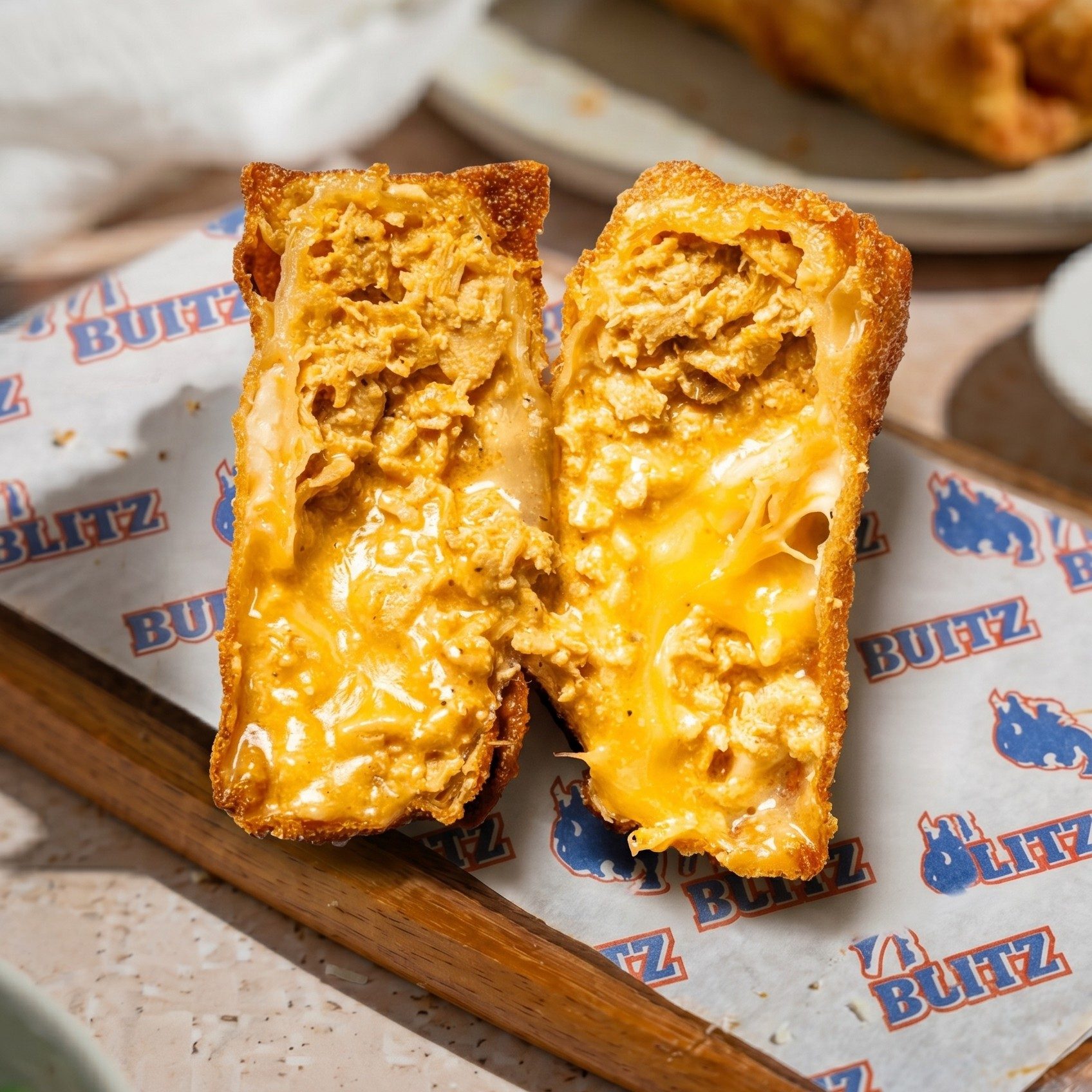 Buffalo Chicken Egg Roll.