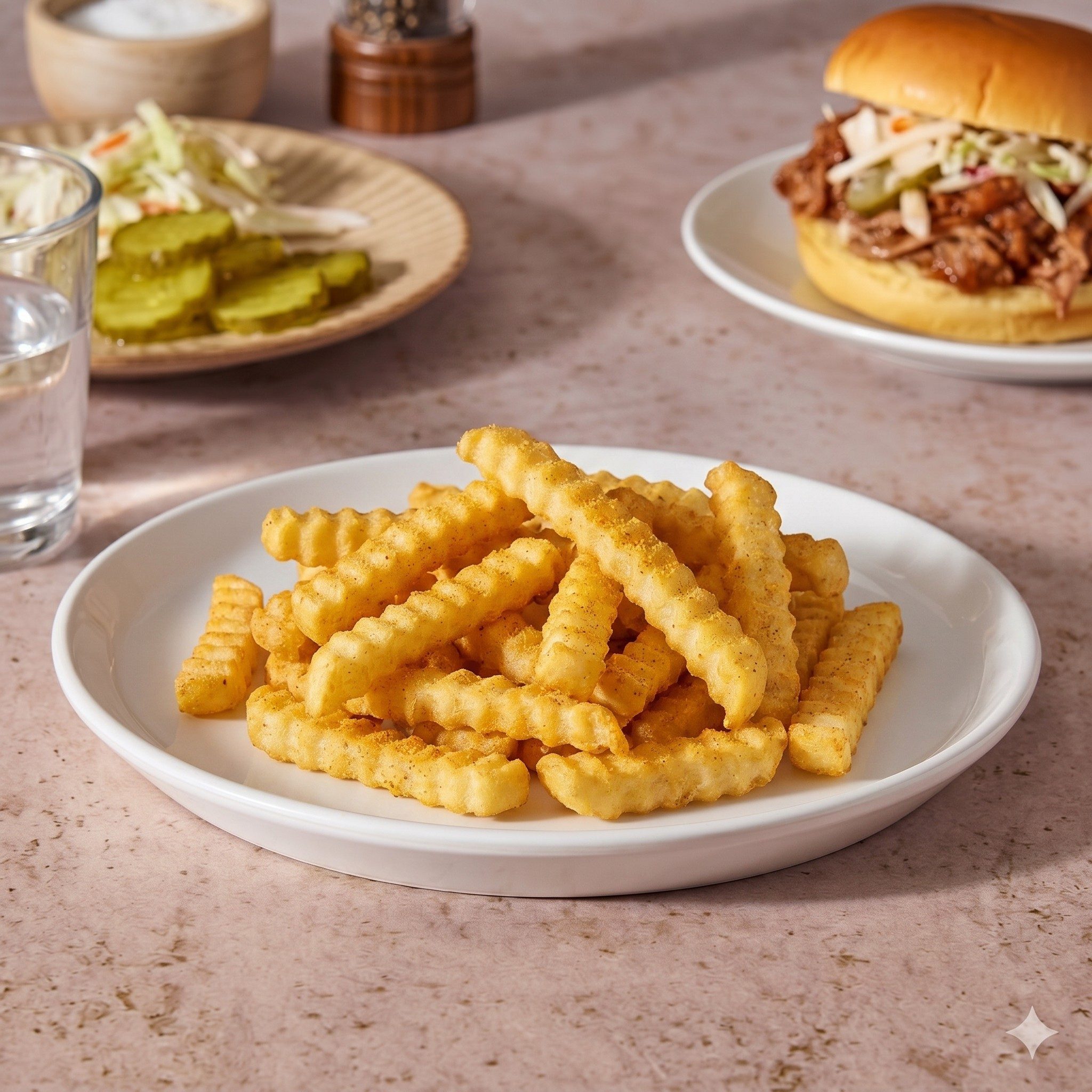 Crinkle Fries.