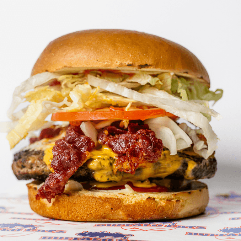 Indulge in Our Bacon Burger