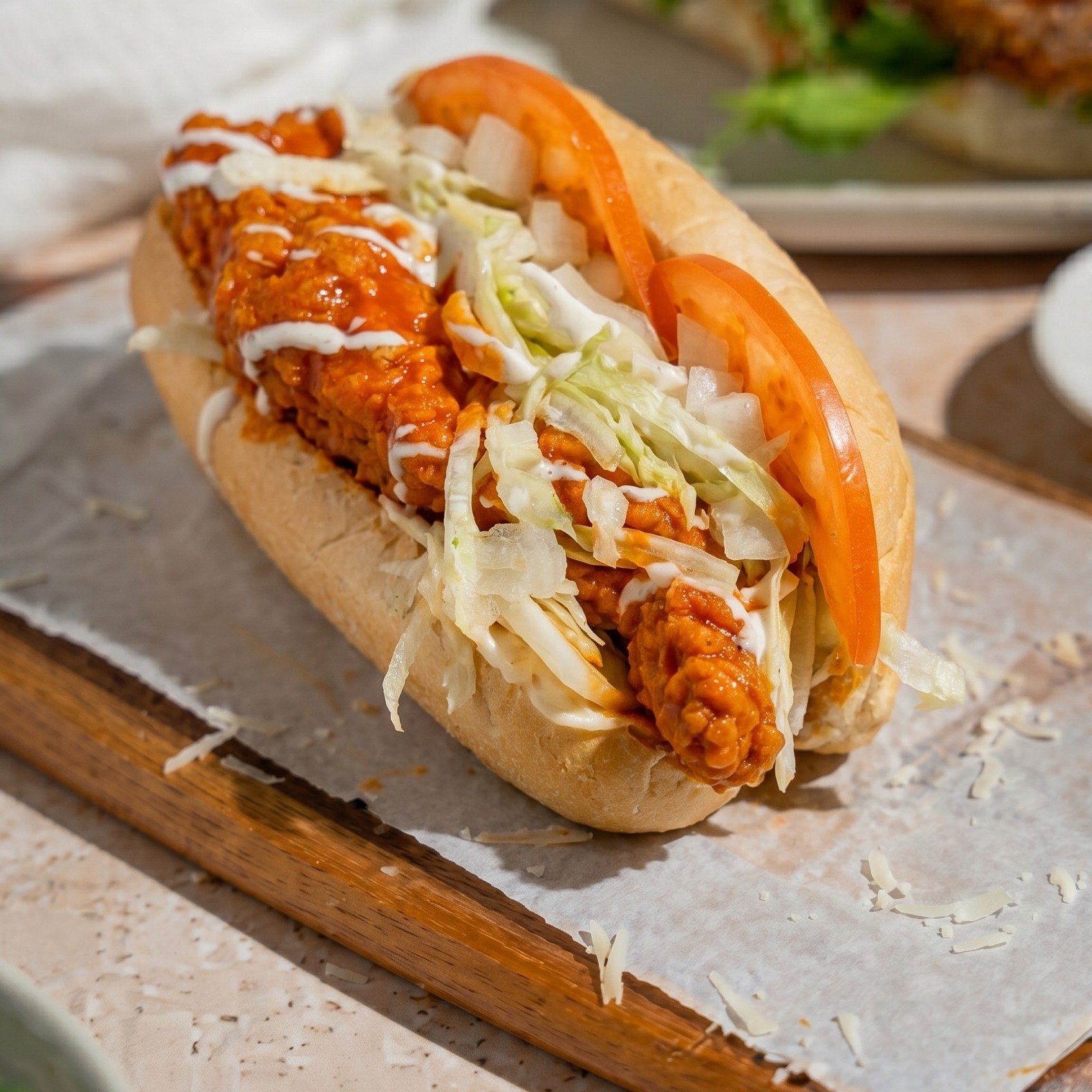Chicken Finger Sub Sandwich.