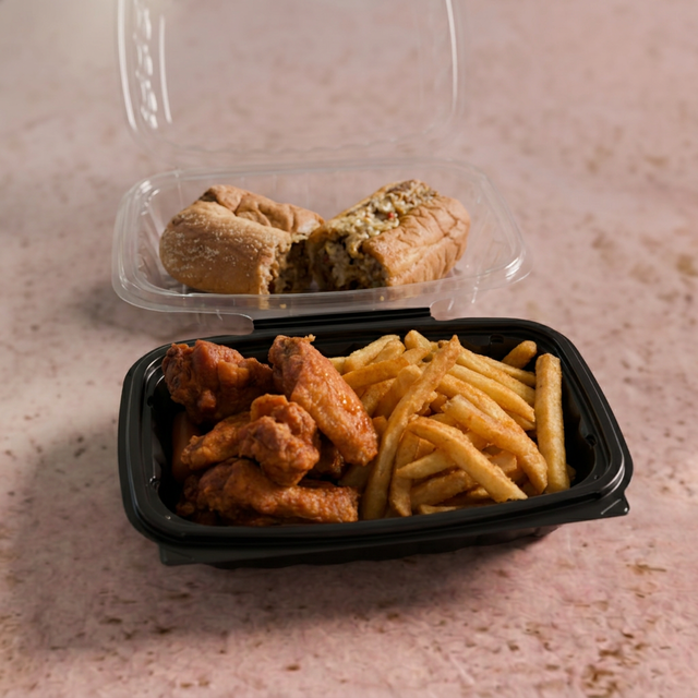 6" SUB, 5 WINGS & FRIES.