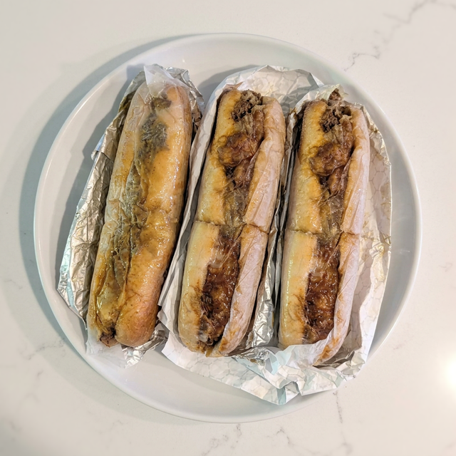 3 Large 10" Subs.