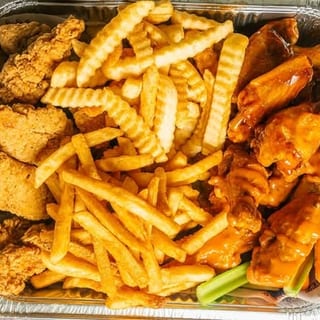 16 Wings, 10 Chicken Fingers and 2 Fries